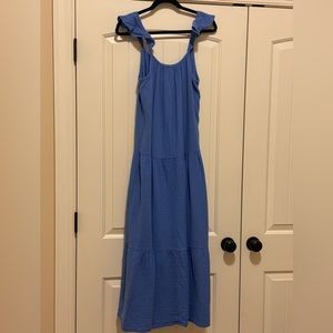 BANANA REPUBLIC blue maxi dress - L